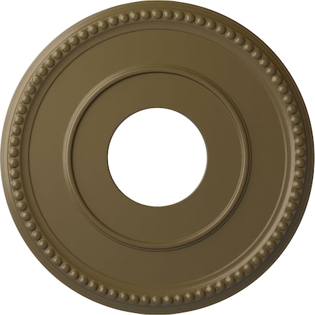 Ekena Millwork Bradford Ceiling Medallion (Canopies up to 6 5/8"), 12 1/2"OD x 3 7/8"ID x 3/4"P, Mississippi Mud CM12BRMMF